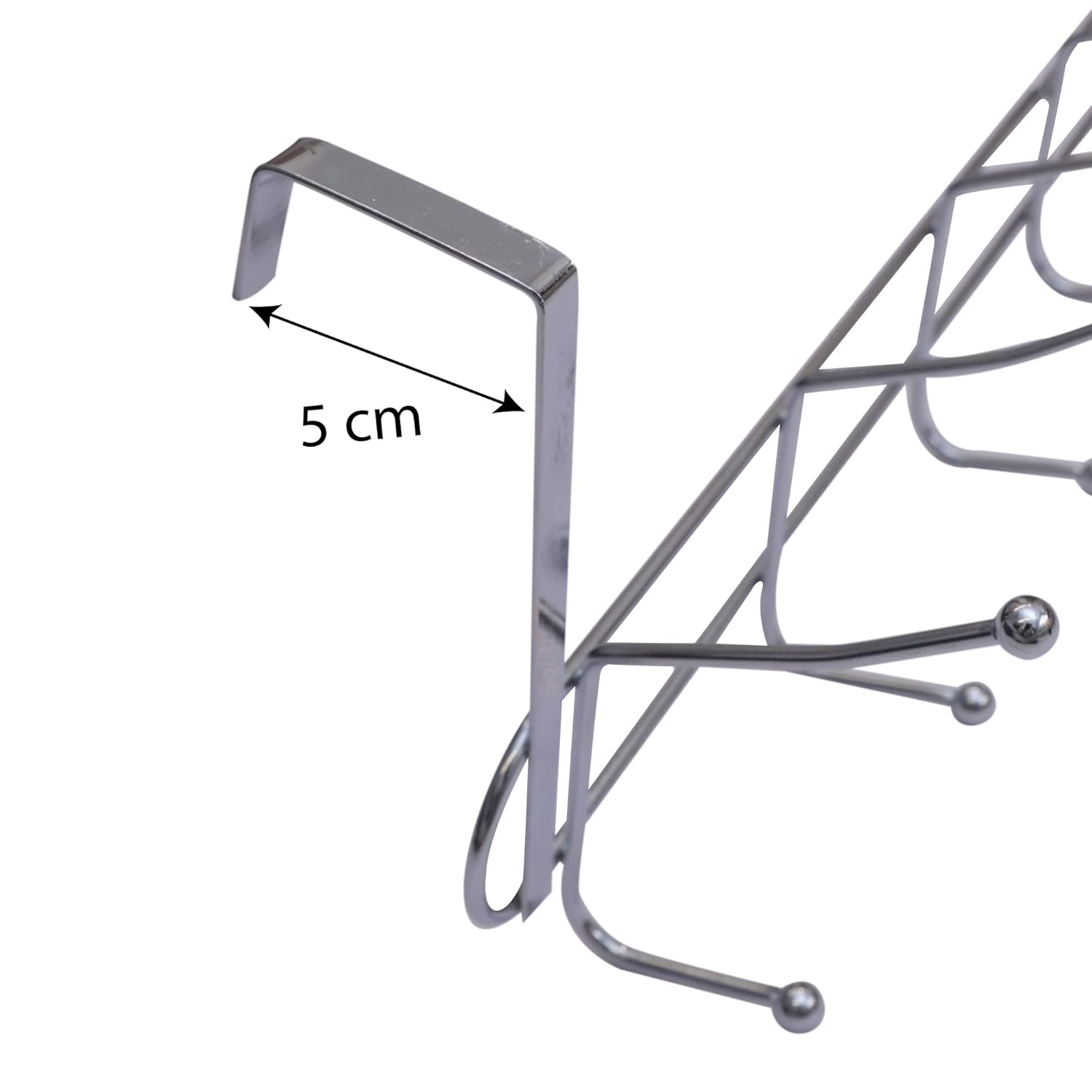 Solitude Heavy-Duty Carbon Metal Over-the-Door Hanger – Drill-Free Hooks for Clothes, Coats, Towels & More